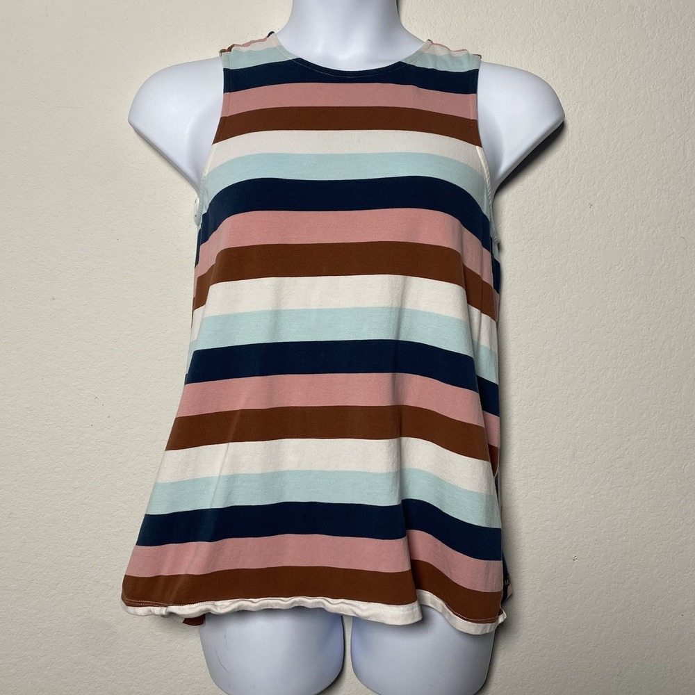 Matilda Jane Just Imagine Sierra Striped Tie Back Tank Small Whimsical Colorful